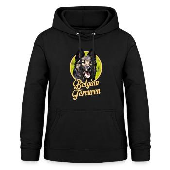 Berger Belge Tervueren - Sweat à capuche Femme - noir - Devant - AI Model Female 172 light (172cm)