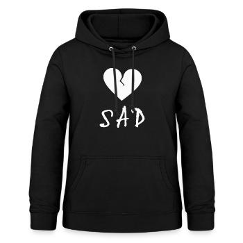 xxxtentacion, sad - Frauen Hoodie - Schwarz - Vorne - AI Model Female 172 light (172cm)