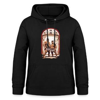Sumo Ästhetik Japanische Kampfkunst Ringer - Frauen Hoodie - Schwarz - Vorne - AI Model Female 172 light (172cm)