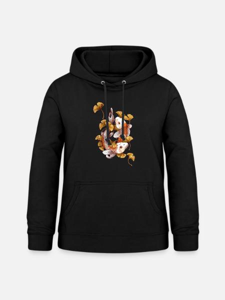 Koi - Frauen Hoodie - Schwarz