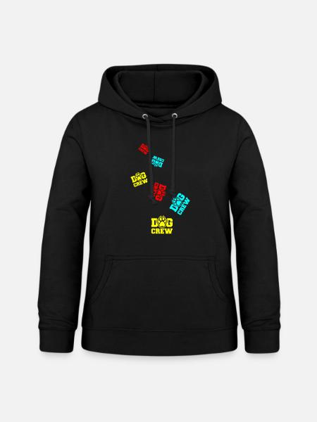 Dog Crew - Frauen Hoodie - Schwarz