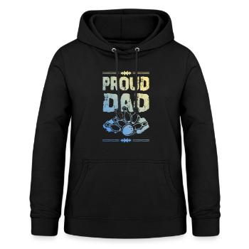 Bowling Dad - Frauen Hoodie - Schwarz - Vorne - AI Model Female 172 light (172cm)