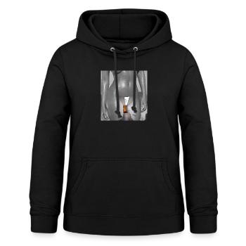 Nackte Kunst - Frauen Hoodie - Schwarz - Vorne - AI Model Female 172 light (172cm)