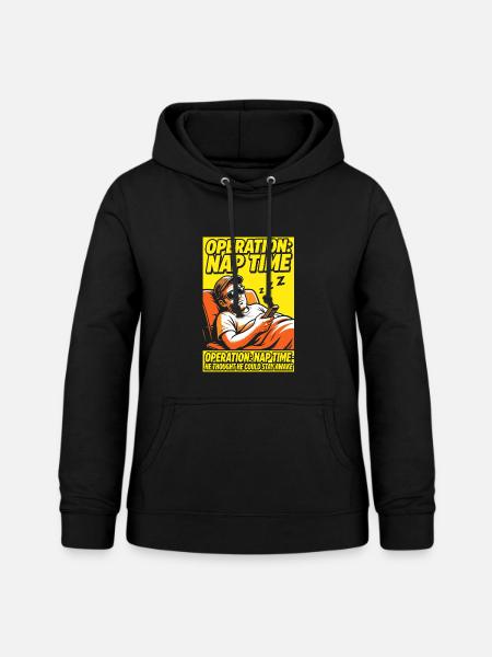 Operation Naptime – Lustiger Schlaf-Fan - Frauen Hoodie - Schwarz