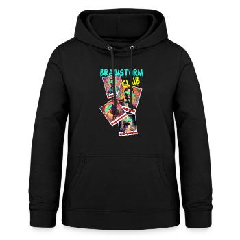 ChinCheck - Frauen Hoodie - Schwarz - Vorne - AI Model Female 172 light (172cm)