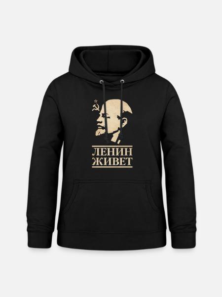 Lenin lebt - Frauen Hoodie - Schwarz