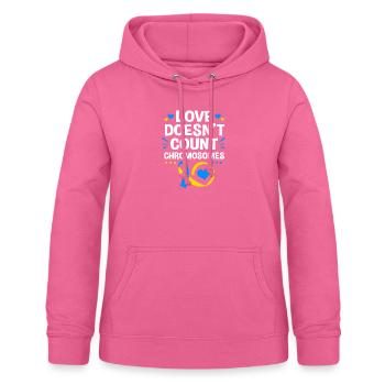 Down Syndrom - Frauen Hoodie - Pink - Vorne - AI Model Female 172 light (172cm)