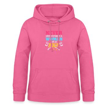 Axe Throw - Women's Hoodie - pink - Front - AI Model Female 172 light (172cm)