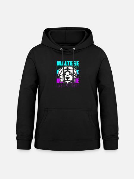 Malteser Hund - Frauen Hoodie - Schwarz