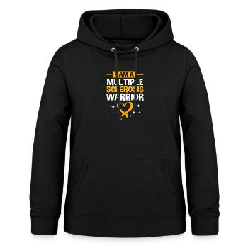Sclérose en plaques SEP - Sweat à capuche Femme - noir - Devant - AI Model Female 172 light (172cm)