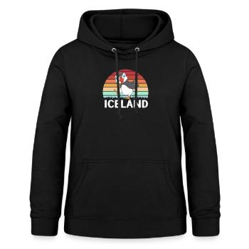 Papageientaucher Puffin - Frauen Hoodie - Schwarz - Vorne - AI Model Female 172 light (172cm)
