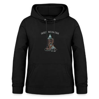 Kultiger Leuchtturm Insel Neuwerk, Hamburg - Frauen Hoodie - Schwarz - Vorne - AI Model Female 172 light (172cm)