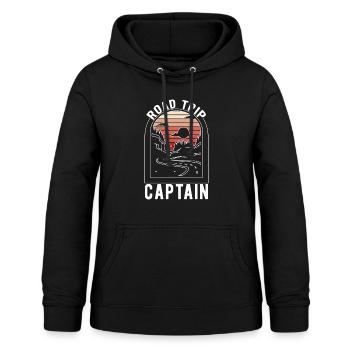Road Trip - Women's Hoodie - black - Front - AI Model Female 172 light (172cm)
