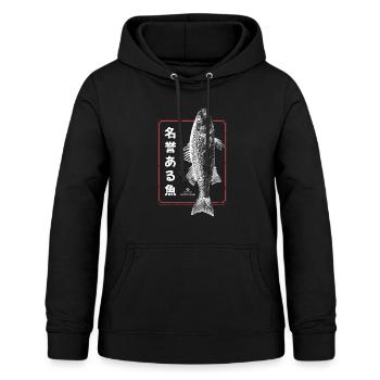 Fisch japanische Alphabete Fisch japanische Alphab - Frauen Hoodie - Schwarz - Vorne - AI Model Female 172 light (172cm)
