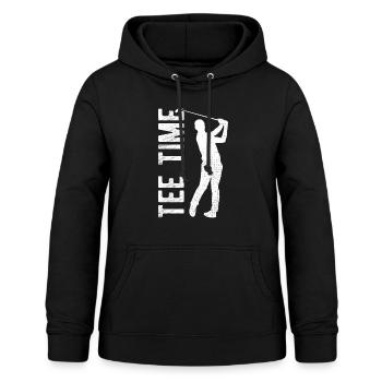 Golfplatz zum Golfen Golf - Frauen Hoodie - Schwarz - Vorne - AI Model Female 172 light (172cm)