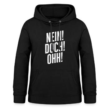 Non! Mais! Ohh! - Drôle Louis de Funès disant - Sweat à capuche Femme - noir - Devant - AI Model Female 172 light (172cm)