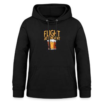 Flight Attendant - Frauen Hoodie - Schwarz - Vorne - AI Model Female 172 light (172cm)