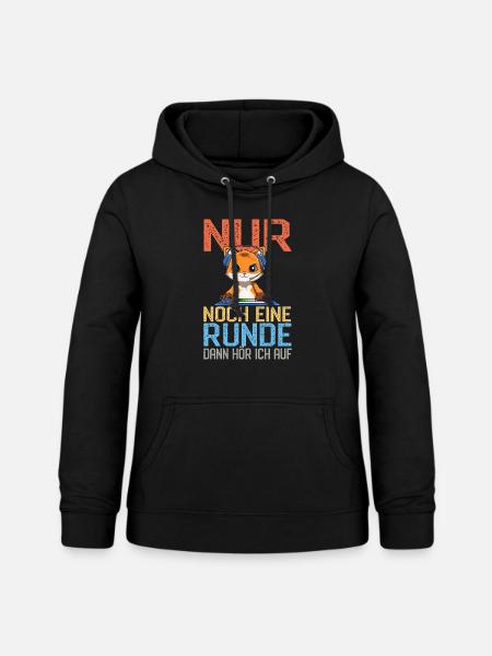 Retro Gaming Fuchs - Computerspiele Videospiele - Frauen Hoodie - Schwarz