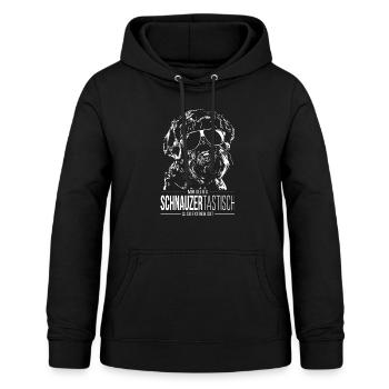 SCHNAUZERTASTISCH Riesenschnauzer Hundespruch Hund - Frauen Hoodie - Schwarz - Vorne - AI Model Female 172 light (172cm)