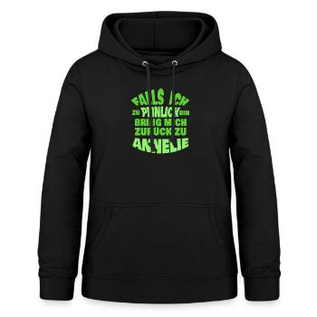 Annelie als Jungesellenabschied - Frauen Hoodie - Schwarz - Vorne - AI Model Female 172 light (172cm)