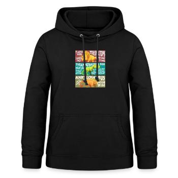 Dinosaurier Dino Saurier Tier Reptil Geschenk - Frauen Hoodie - Schwarz - Vorne - AI Model Female 172 light (172cm)