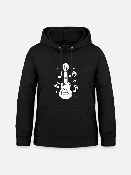 Ukulele - Frauen Hoodie - Schwarz