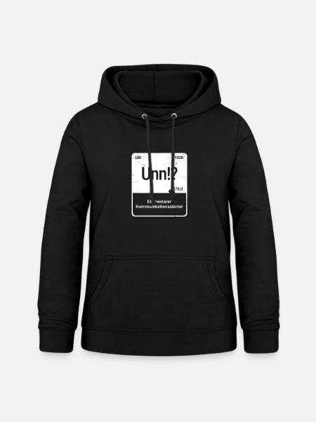 Unn!? - Saarländisch für Profis!  - Frauen Hoodie - Schwarz