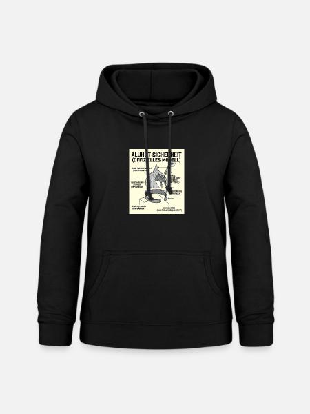 Aluhut Modell Bau - Frauen Hoodie - Schwarz
