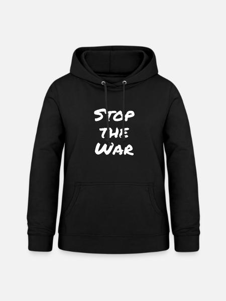 Stop the war - Frauen Hoodie - Schwarz