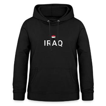 Iraq - Women's Hoodie - black - Front - AI Model Female 172 light (172cm)