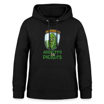 Obst Garten Gurken Cornichons Gewürzgurken - Frauen Hoodie - Schwarz - Vorne - AI Model Female 172 light (172cm)