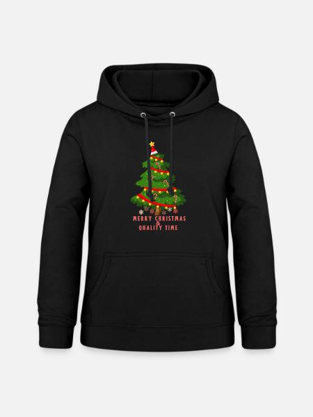 Merry Christmas - Frauen Hoodie - Schwarz