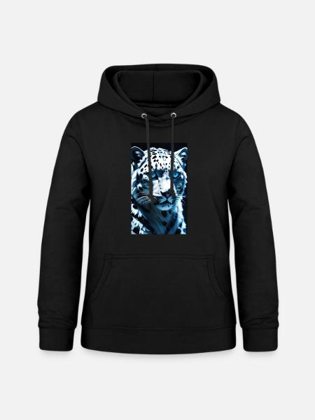 Schneeleopard | Leopard | Raubtier - Frauen Hoodie - Schwarz