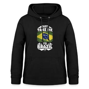 Brasilien - Frauen Hoodie - Schwarz - Vorne - AI Model Female 172 light (172cm)