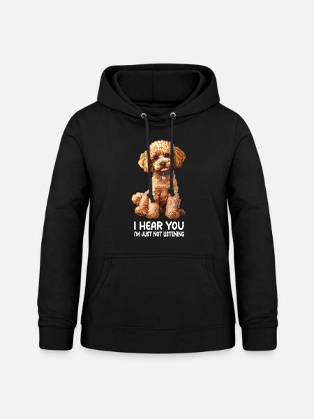 Pudel - Frauen Hoodie - Schwarz