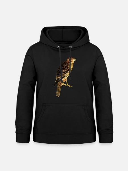 Greifvogel Falke - Frauen Hoodie - Schwarz