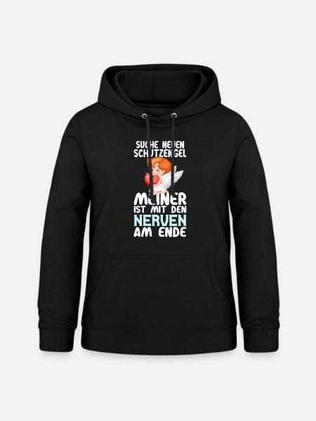 Suche Schutzengel Nerven - Frauen Hoodie - Schwarz