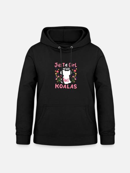 Koala Koala-Liebhaber - Frauen Hoodie - Schwarz
