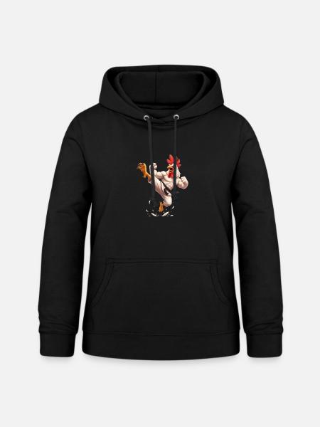 Kampf Hahn Karate  - Frauen Hoodie - Schwarz