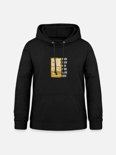 Anti AI Industrial Revolution - Frauen Hoodie - Schwarz
