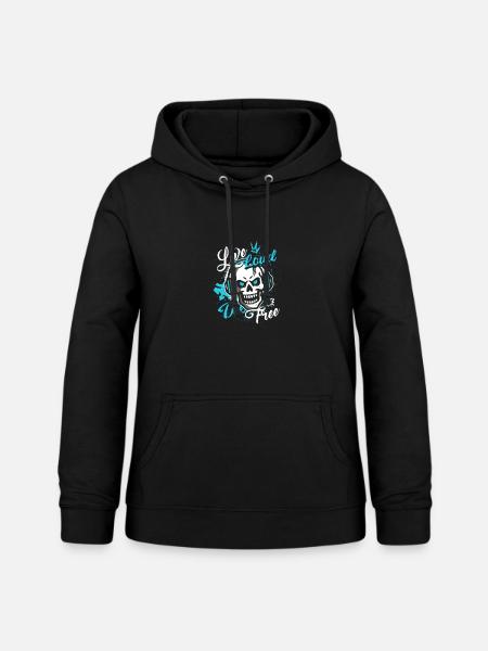 Live Loud Shirt - Frauen Hoodie - Schwarz
