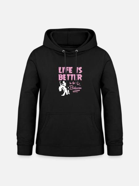 Walzer Paartanz - Frauen Hoodie - Schwarz