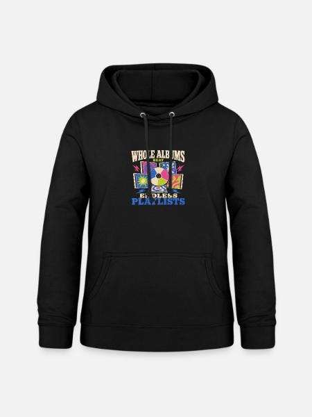 Cd-sammler Kompaktplatte Physisches Medium - Frauen Hoodie - Schwarz