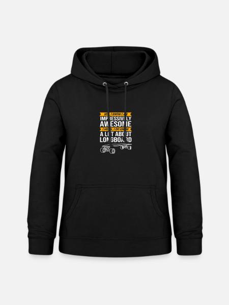 Longboard Longboarder Longboarding - Frauen Hoodie - Schwarz