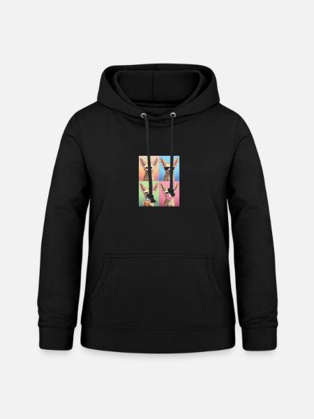 Wüstenfuchs Fennek - Frauen Hoodie - Schwarz