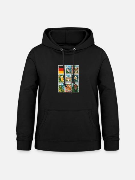 Deutschland Briefmarken - Frauen Hoodie - Schwarz
