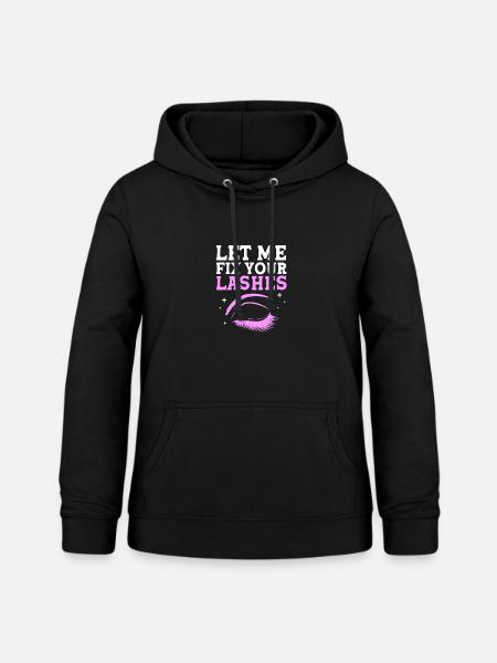Kosmetik Make-up Kosmetikerin - Frauen Hoodie - Schwarz