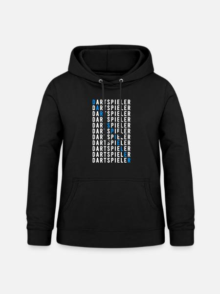 Dartspieler - Frauen Hoodie - Schwarz