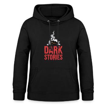DÜSTERE GESCHICHTEN - Frauen Hoodie - Schwarz - Vorne - AI Model Female 172 light (172cm)