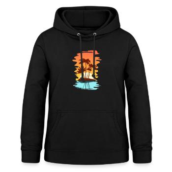 Urlaub Sonne Strand - Frauen Hoodie - Schwarz - Vorne - AI Model Female 172 light (172cm)